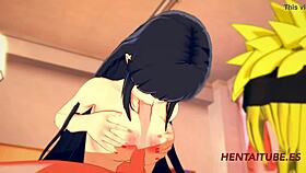 Naruto Hentai - Naruto X Hinata Handjob Boobjob & Fuck With Cum Inside!