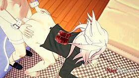 Dangan ronpa 2 - ouma x nagito blowjob & doggy style bareback with creampie - yaoi 3d