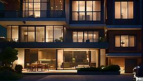 shy geek caught masturbating at party