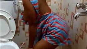 POV Cellphone Captures Gonzo Blowjob In Public Bathroom