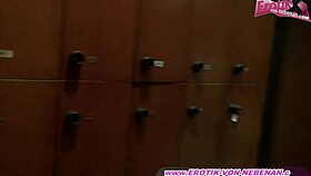 Secret Anal Fun in Changing Room with Petite German Teen