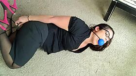 What Homemade Predicaments and Gags Await This Bound Wife?