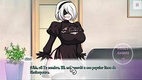 Waifuhub 2B Naked In Anime Dating Game