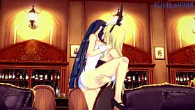 Ikaruga and Katsuragi bunny girl intense futanari sex 😈