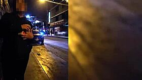 i was waiting for my boyfriend but a stranger convinced me to record, hope he doesn't find out about the cum