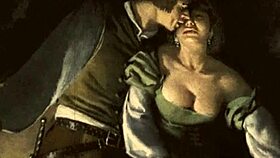 Bold Vintage Erotic Cartoon Illustration From Anime Hentai