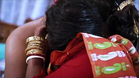 Erotic sex with beautiful hot Indian wife Sudipa in saree, licking, blowjob, fucking, orgasm, and dirty talk.