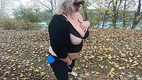 Hot big tits public massage in parc, wet and inviting.