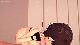 megumin in sportswear gets hot for adult hentai 3d fucking