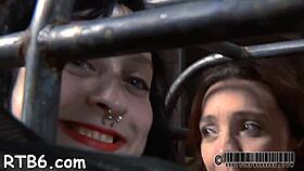 Exploring sadomasochism with a fucking machine in a european setting