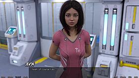 i'm stranded with this big boobs milf stretching out