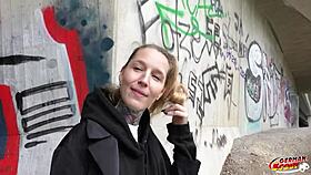 German scout - crazy german tattoo model lisa rocketcock pickup for casting fuck