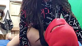 Stavila je masku kučke i onda smo imali noć punu strastvenog seksa, pravi kućni porn s mojom zrelom maćehom, prljavom latinom, velikom guzom, maskiranom, casting, crni intervju