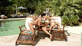 Klada Nevena And Melanie Poolside Fisting Passion