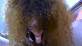 Oh, Tropical Pussy, choke on that cock in POV deepthroat! Cum in mouth action!