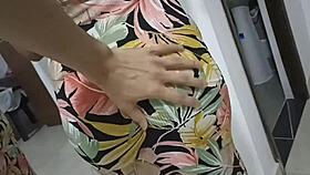 18 year old brunette with big tits gets fucked by boyfriend in miami hotel