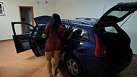 latina wife fucks the car buyer while selling her old car