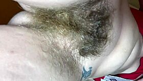 Admire this hairy pussy closeup for 10 minutes.