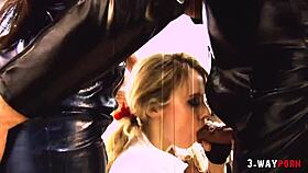 Three way scene with ebony and syren