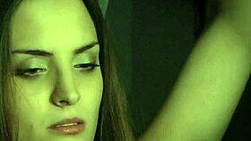 The submissive redhead slave endures bondage humiliation while sucking cock