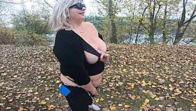 Hot big tits public massage in parc, wet and inviting.