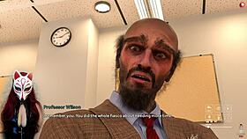 i sit at the desk with no panties on