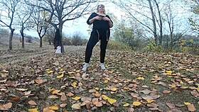 Hot big tits public massage in parc, wet and inviting.