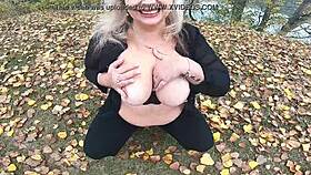 Hot big tits public massage in parc, wet and inviting.