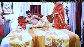 Erotic sex with beautiful hot Indian wife Sudipa in saree, licking, blowjob, fucking, orgasm, and dirty talk.