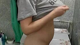 Big Juicy Booty in Bathroom Milf Fun!