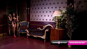 Can British Lesbians Rio Lee, Denni, Tayla & Loz Handle This Heels Nylon Fishnets Orgy?