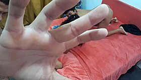 lesbian couple invites friend for sexy amateur fun