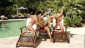 Klada Nevena And Melanie Poolside Fisting Passion