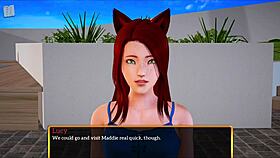my new family 329 is a game featuring redhead character with small details in family setting