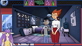 does danny phantom redux part 43 feature a redhead milf with big tits in hentai monster action?