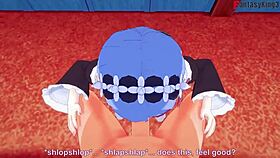 rem maid sucks and fucks in re zero boobjob