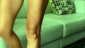 Milf casually rides sybian to double orgasms, ending with cum shower