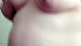 Chubby Shemale Plays Closeup