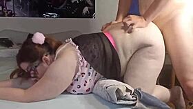 Fatty Stepdaughter Counts 41 Orgasms