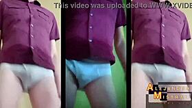 alejandro mistral teases with hard bulge in tight briefs