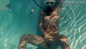 Naked petite babe masturbates, smoking hot