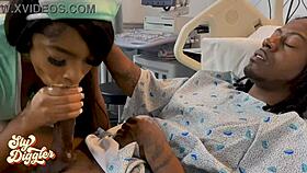 mia mercy teases my big cock in the hospital for cum