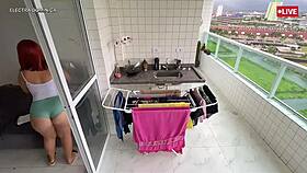 i hired this latina with a delicious ass, look at her dance