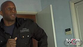 Juicy booty blonde slut GETS POUNDED by big cock interracial pornstar