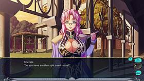 Emeralia joins a wild outdoor threesome in kyonyuu fantasy.