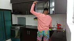 Amateur latina craves deepthroat breakfast fuck with uncle