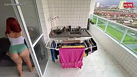 i hired this latina with a delicious ass, look at her dance