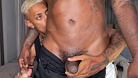 Intense Daddyblack Fucking Yuri Oberon with Big Black Cock in Hardcore Gay Action