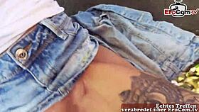 I’m totally hooked on outdoor POV sex with this tattooed blonde German MILF, ya know!