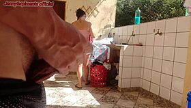 caught stepdaughter in shorts, got horny over her wet pussy